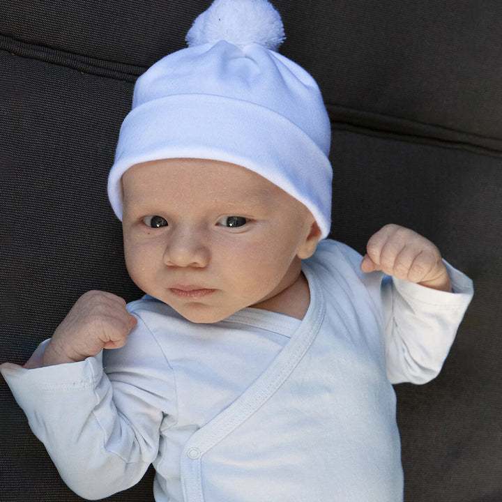 Sätila Cotton Baby Hat And Mittens "Blabar" Light Blue