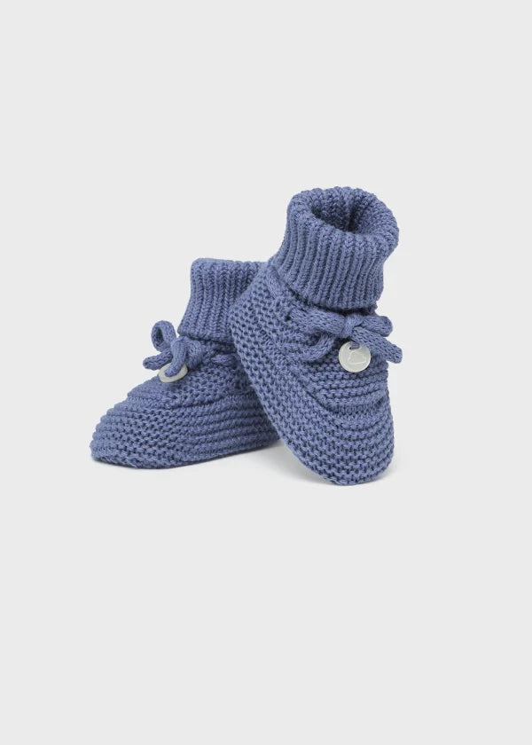 Mayoral Newborn tricot booties Better Cotton 9696 Blue