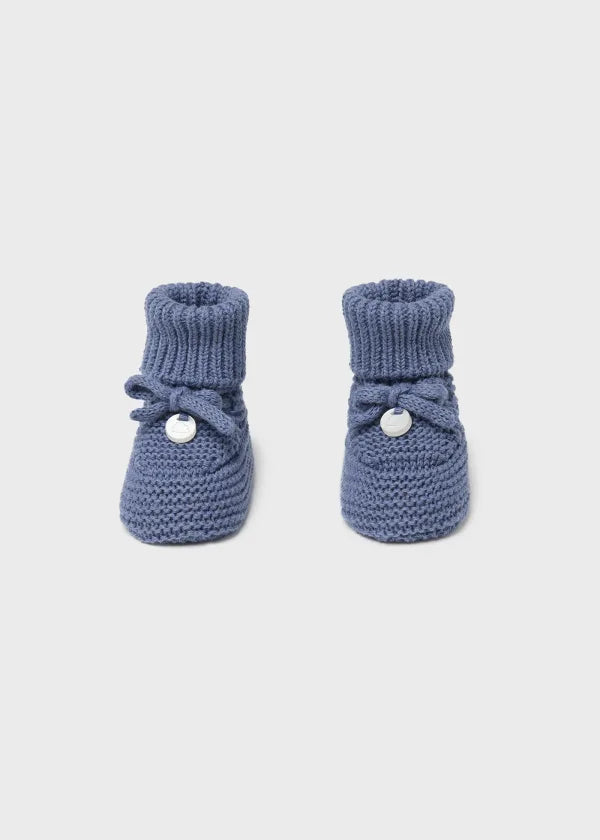 Mayoral Newborn tricot booties Better Cotton 9696 Blue