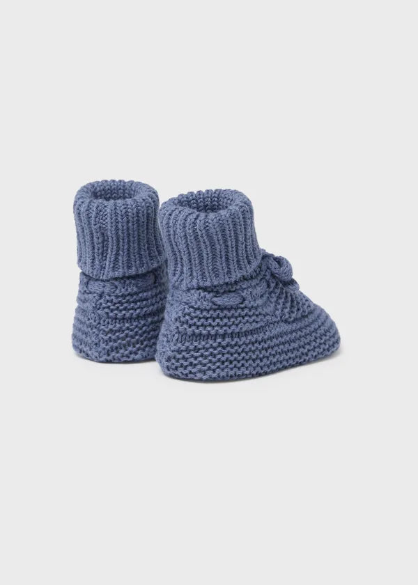 Mayoral Newborn tricot booties Better Cotton 9696 Blue
