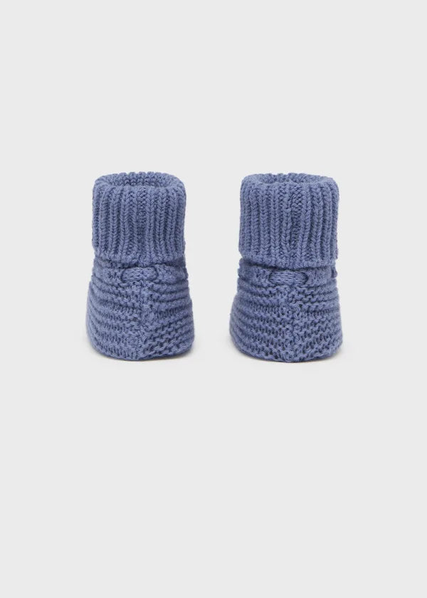 Mayoral Newborn tricot booties Better Cotton 9696 Blue