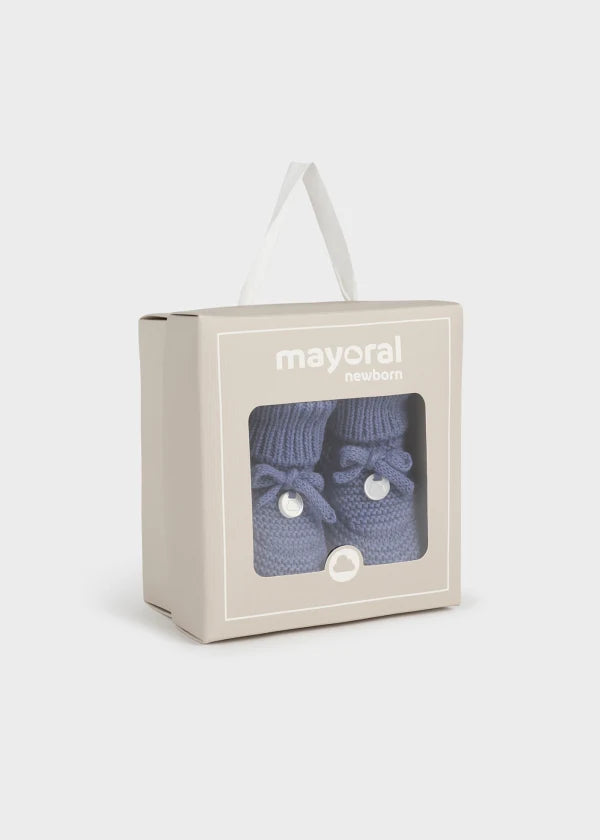 Mayoral Newborn tricot booties Better Cotton 9696 Blue