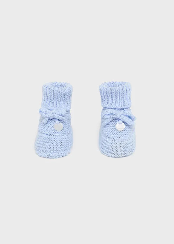 Mayoral Newborn tricot booties Better Cotton 9696 Blue