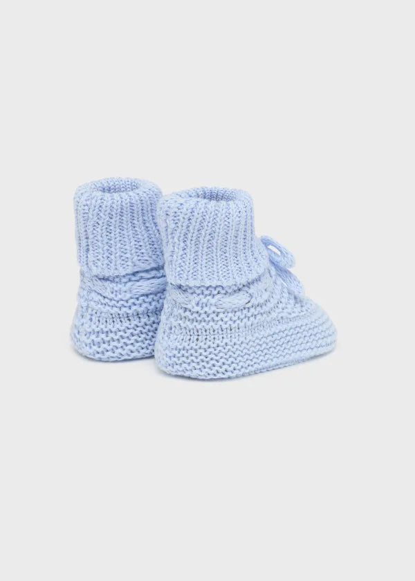Mayoral Newborn tricot booties Better Cotton 9696 Blue