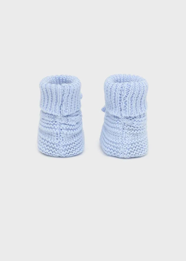 Mayoral Newborn tricot booties Better Cotton 9696 Blue