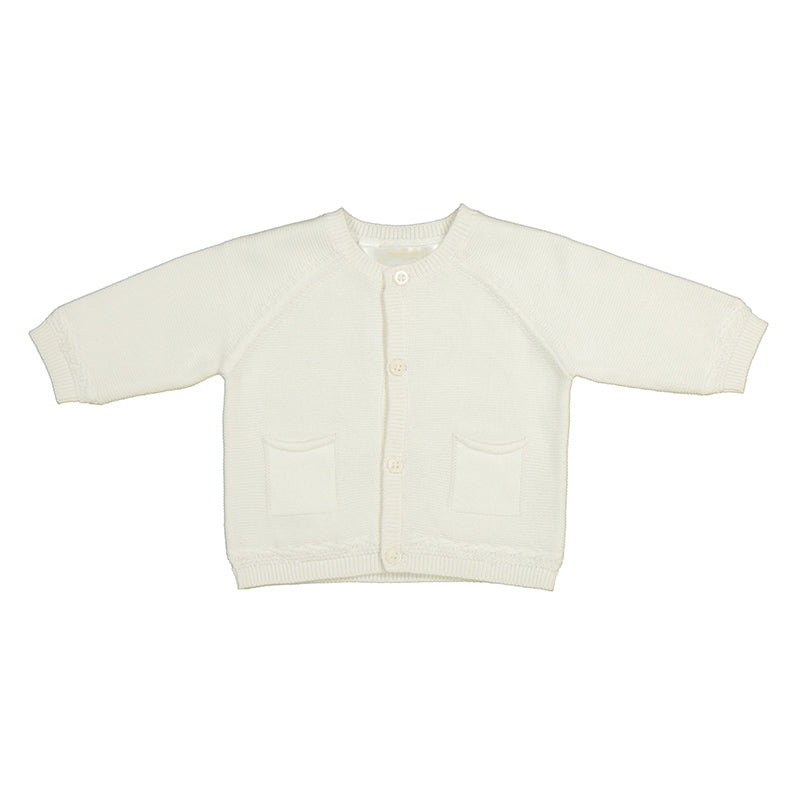 Mayoral Baby Boys Natural Ivory Knitted Cardigan - 1393