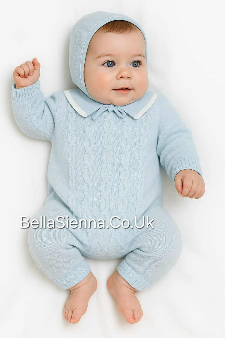 Pretty Originals Baby Boys Knitted Romper JPE4000