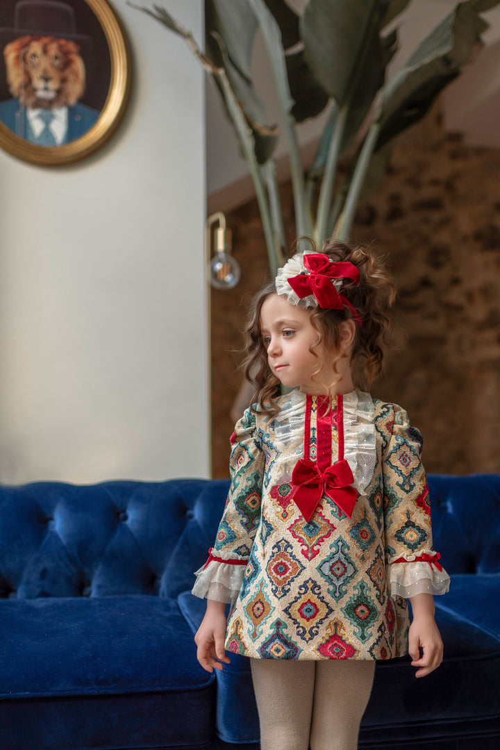 Miranda Woven Girls Dress - 234 V