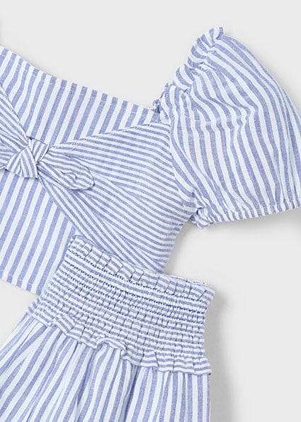 Mayoral Girls Striped Skirt & Top Set - 3945
