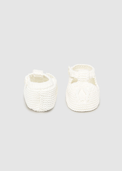 Mayoral Unisex Natural Baby Booties - 9908