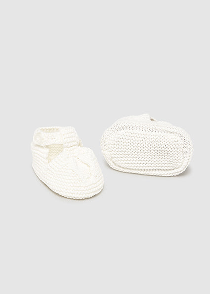 Mayoral Unisex Natural Baby Booties - 9908
