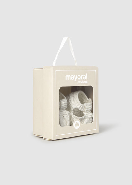 Mayoral Unisex Natural Baby Booties - 9908