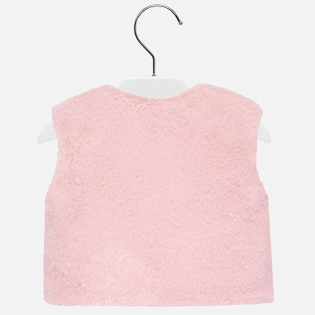 Mayoral Pink Soft Fur Gillet - 2462
