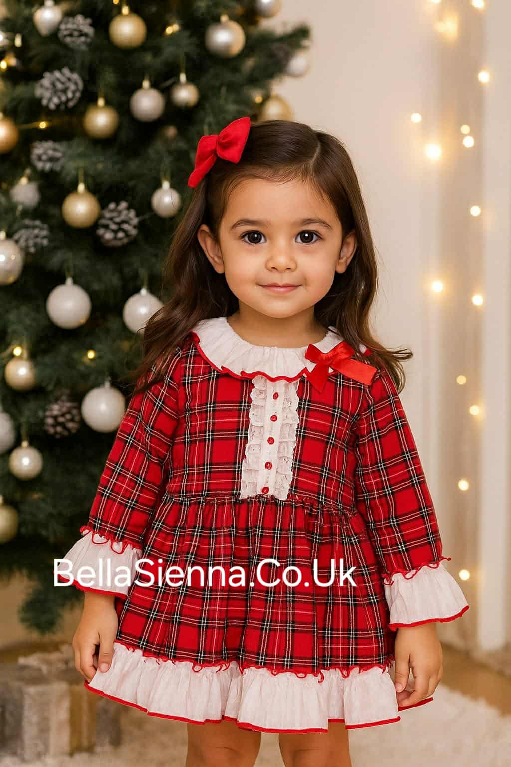 Eva Class Red Tartan Dress - 12406 - Winter Bella Sienna Eva Class Red Tartan Dress - 12406 - Winter Bella Sienna