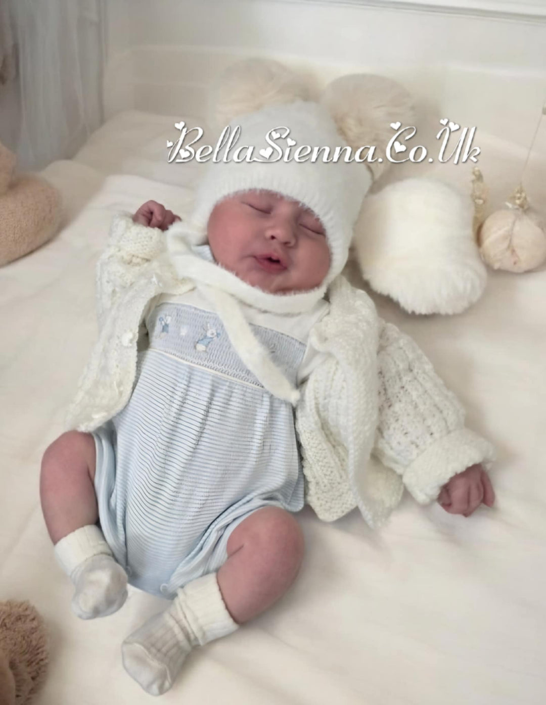 Jamiks Ivory Unisex Knitted Hat - Perlita