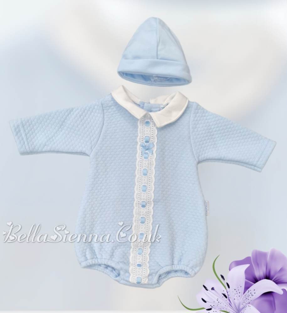 Premature Baby Tiny Chick Blue Unisex Romper