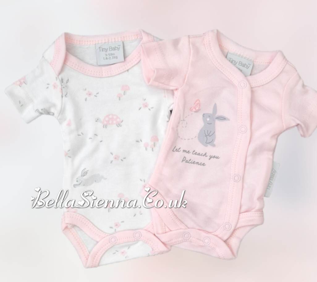 Premature Baby Girls Pink Vest Set
