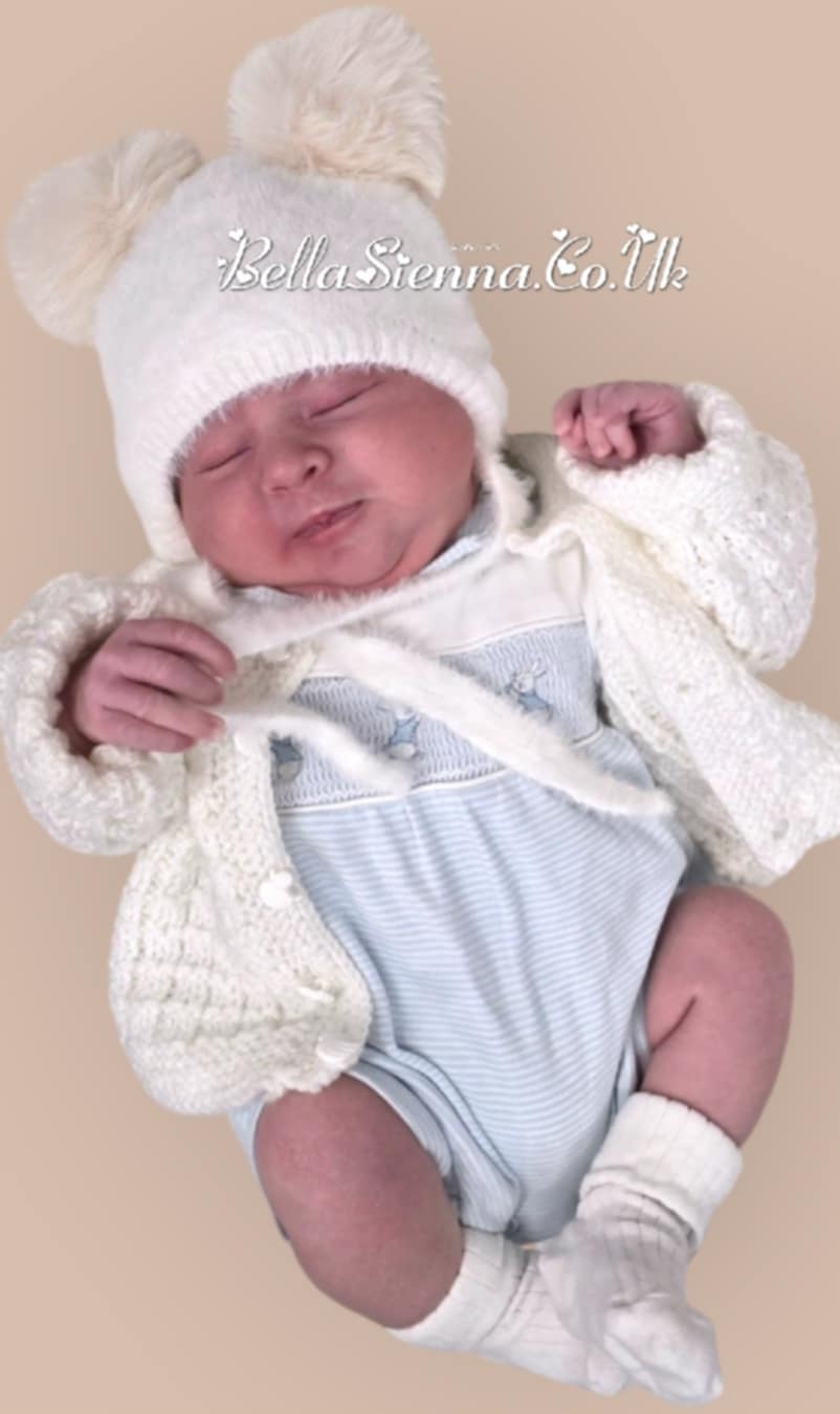 Jamiks Ivory Unisex Knitted Hat - Perlita