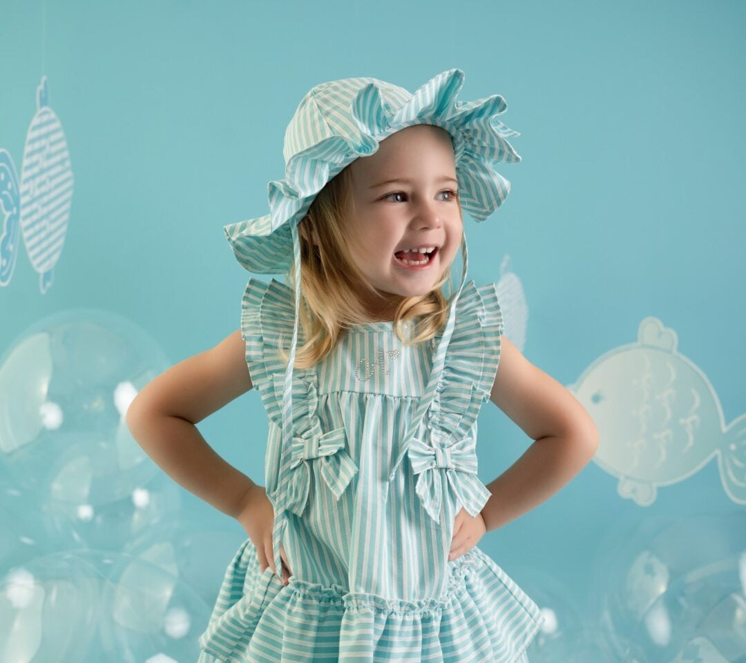 Little A "KOURTNEY" Stripe SeersuckerDress - LA24208