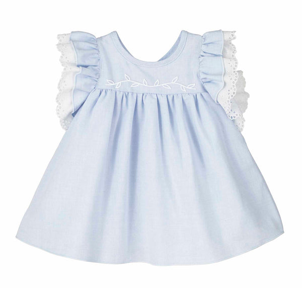 Calamaro Excellent Girls Baby Baby Blue Dress - 21265