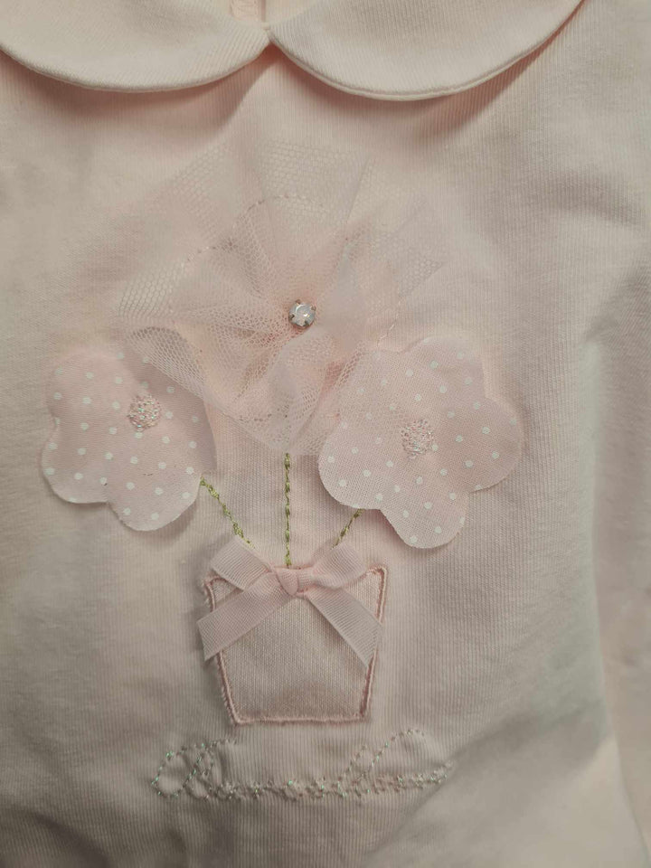 Barcellino Baby Girls Pretty Pink Romper - 9488