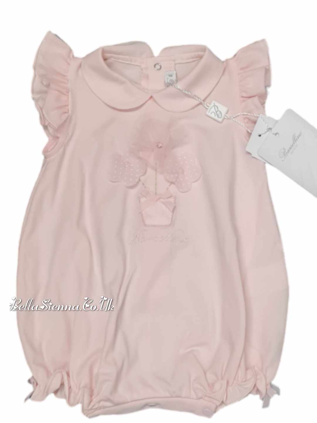 Barcellino Baby Girls Pretty Pink Romper - 9488