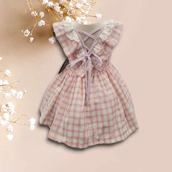 Basmarti Pink & Lilac Puffball Dress - 24410