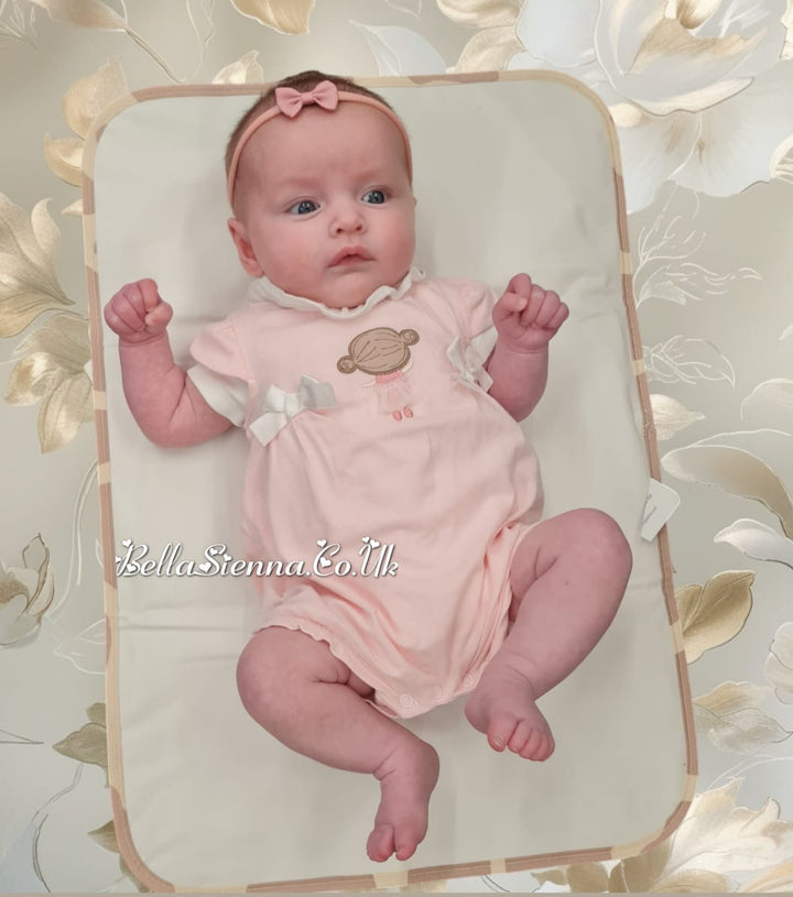 Mayoral Set Of Two Rompers - Rosa Baby - 1737