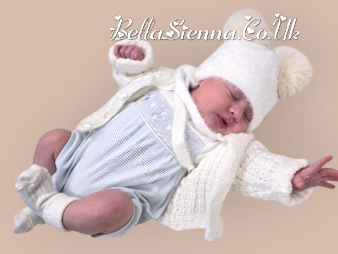 Jamiks Ivory Unisex Knitted Hat - Perlita