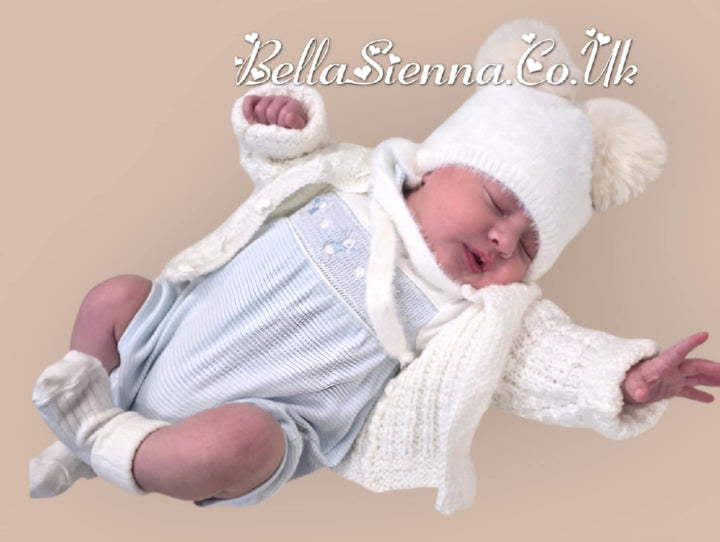 Jamiks Ivory Unisex Knitted Hat - Perlita