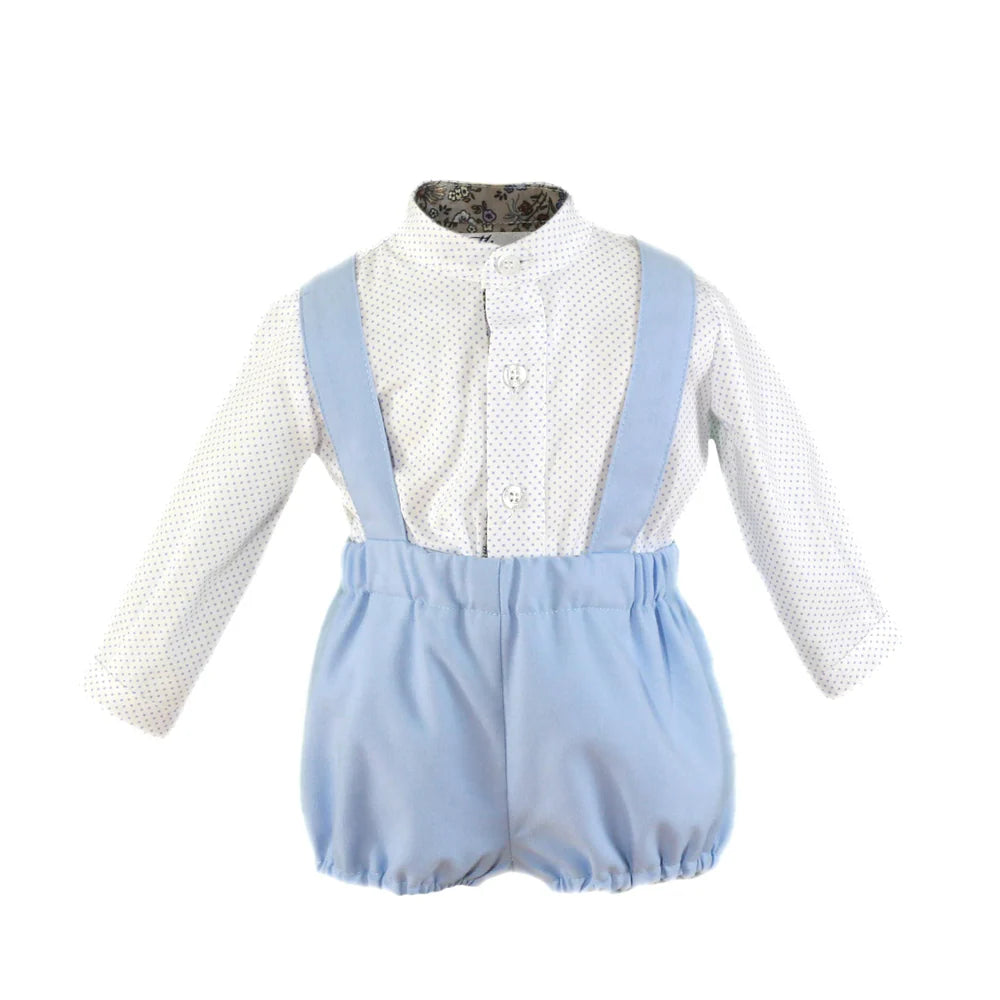 Miranda Boys Two Piece Shirt & Dungaree Set - 0048