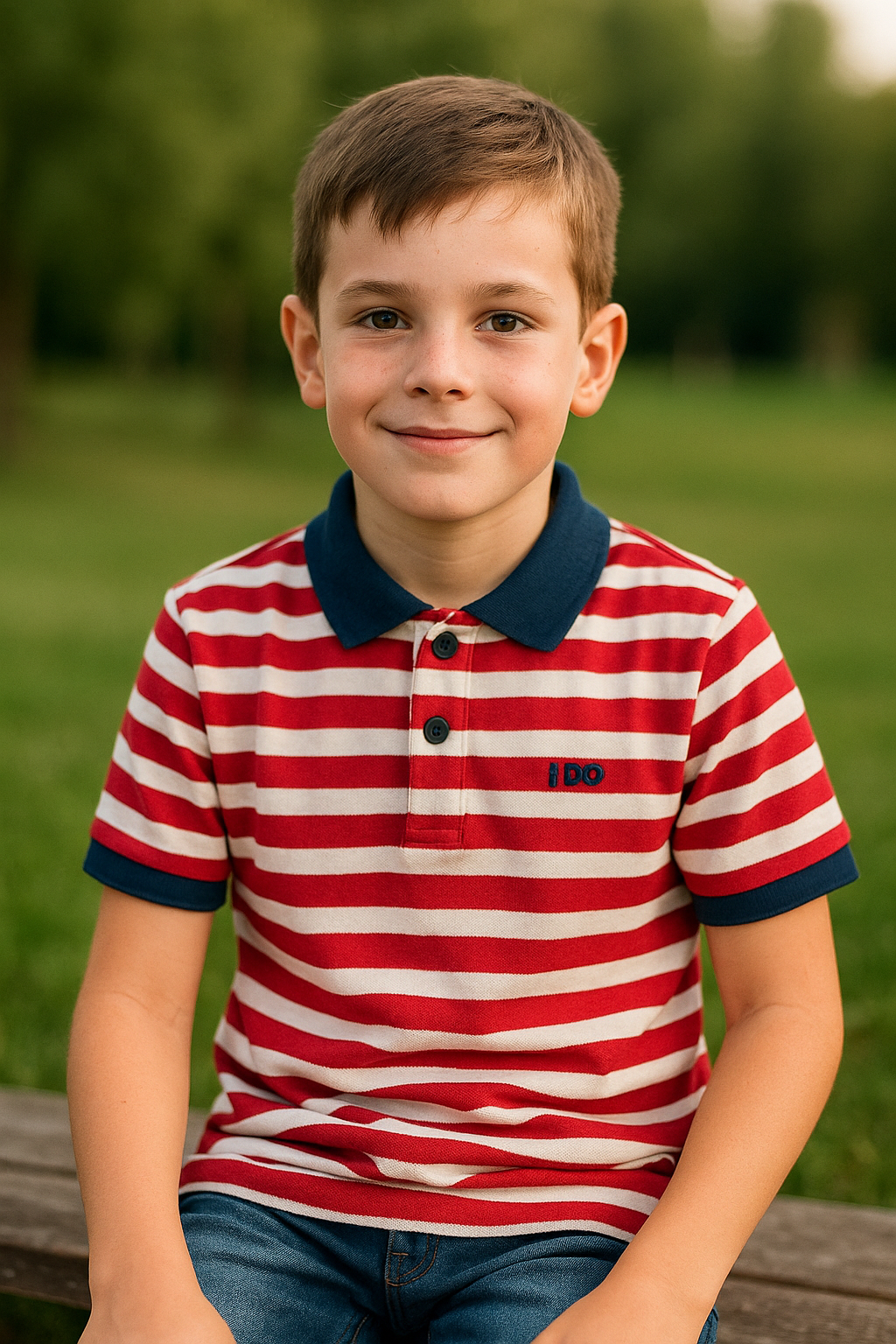 iDO Boys Short-Sleeved Polo Top