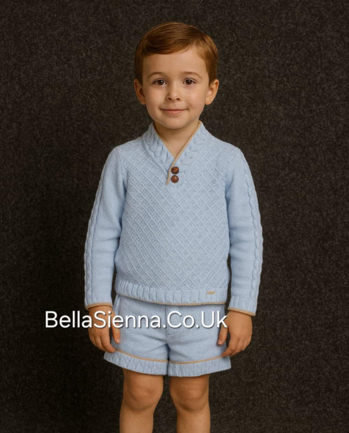 Rahigo Boys Winter  Knitted Jumper & Shorts Set - 21225