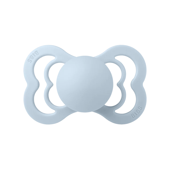 Bibs Supreme Collection Pack Of Two Dummies - Baby Blue & Charcoal Grey