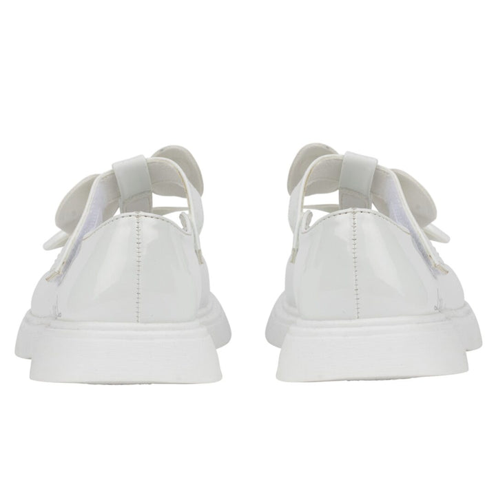 Little A "BEAU" White Double Bow Shoe - LA24501