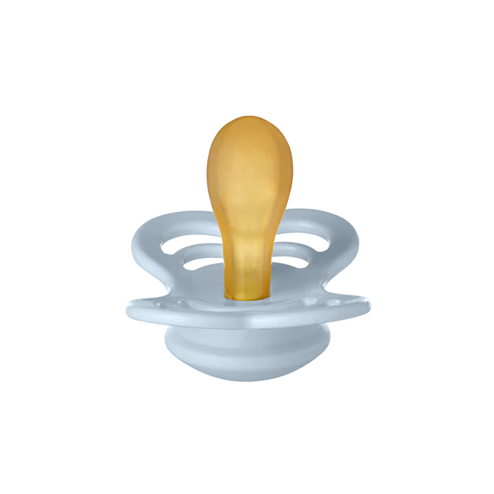 Bibs Supreme Collection Pack Of Two Dummies - Baby Blue & Charcoal Grey