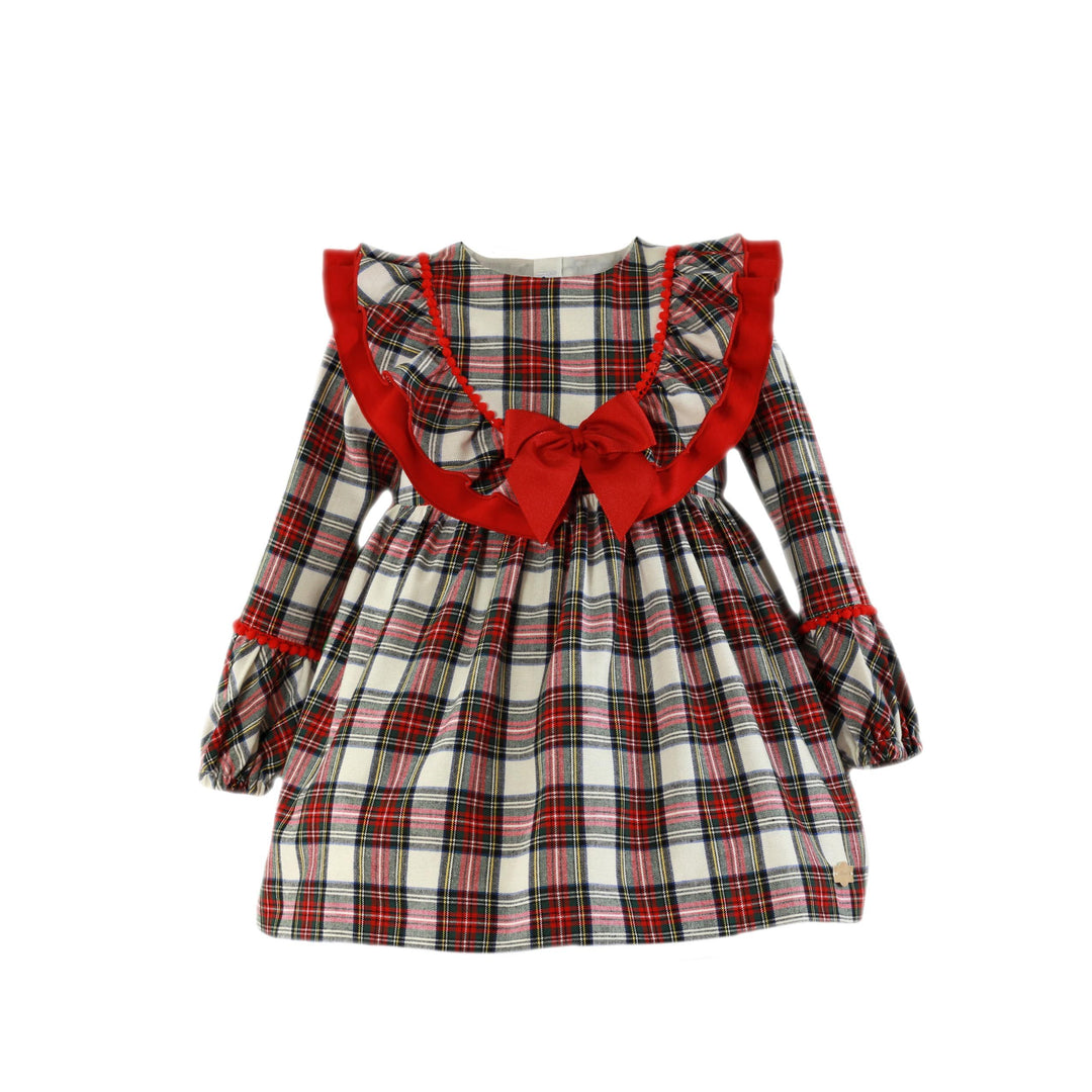 Miranda Red Tartan Dress & Matching Headband - 0612 V