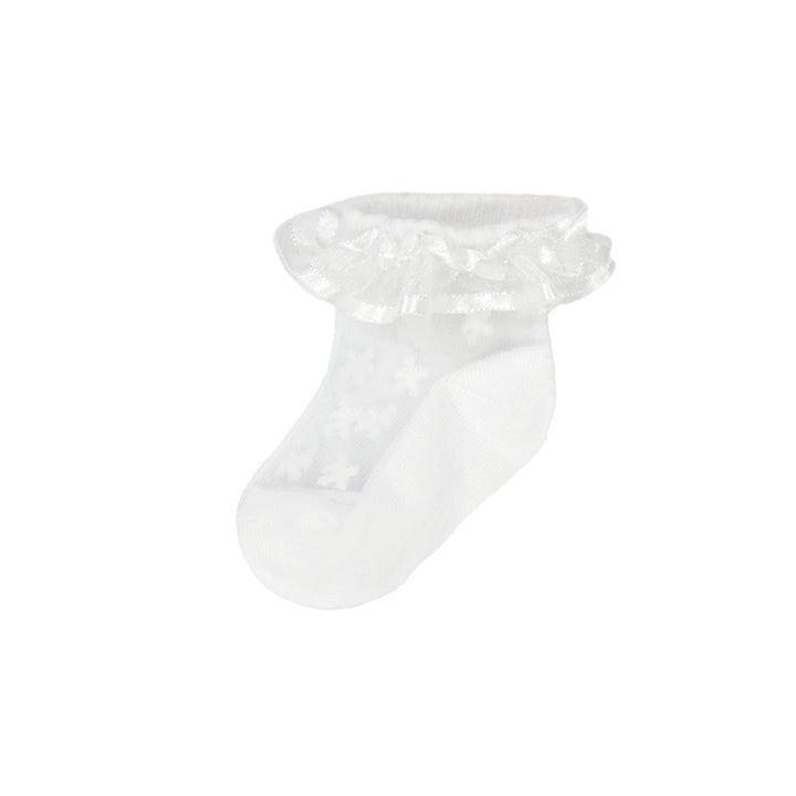Mayoral White Plumetti Frill Socks - 9871