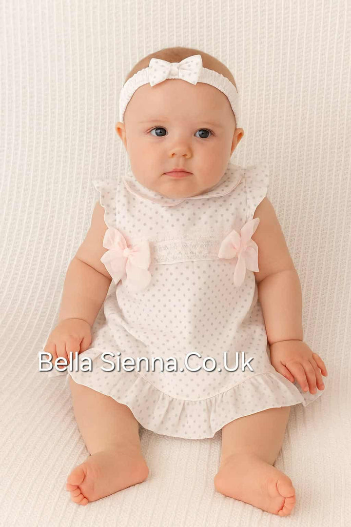 Pretty Originals Baby Girls Spotted Dress Set MT02013