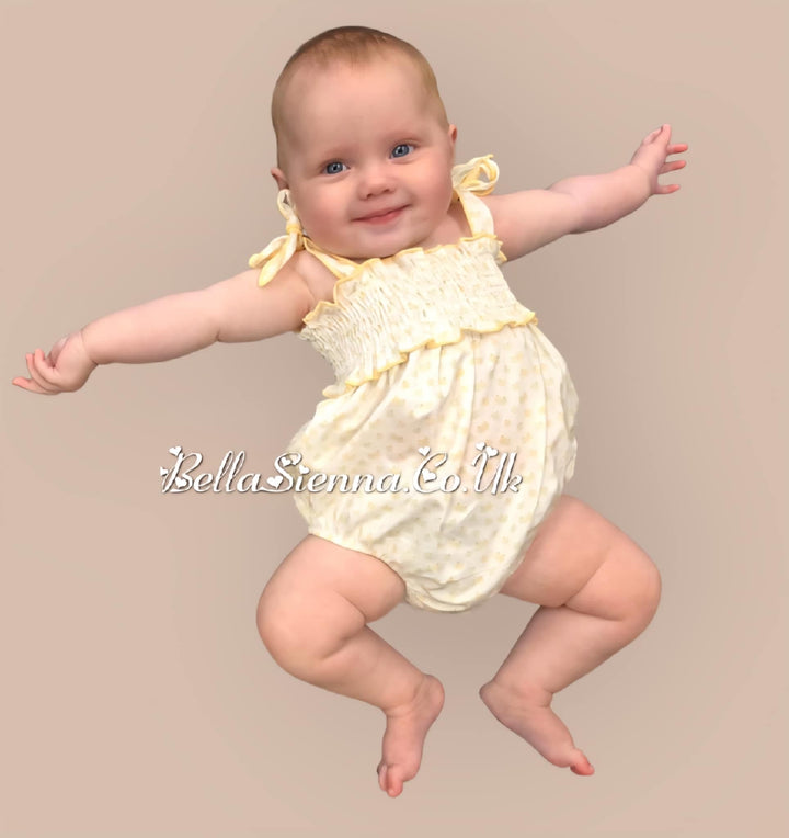 Calamaro Baby Girls Apple Romper - 32471