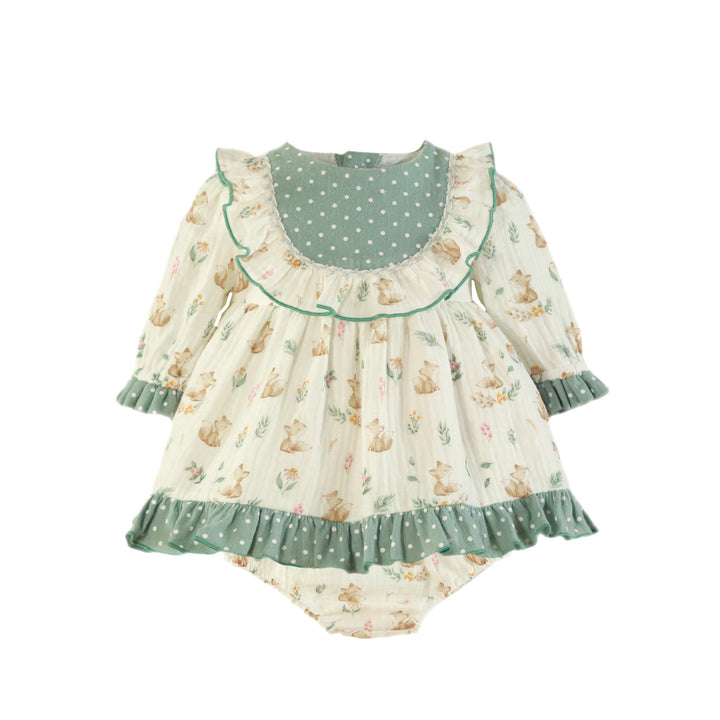 Miranda Fox Print Dress & Pants Set - 45 VB