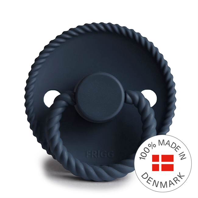 FRIGG Pacifier - Dummy - New Rope Silicone - Dark Navy