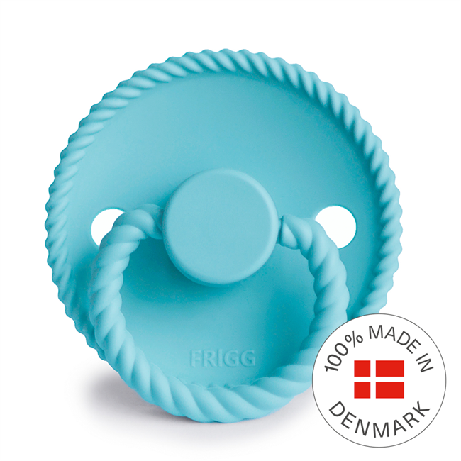 FRIGG Pacifier - Dummy - New Rope Silicone - Waterfall - LIMITED EDITION COLOUR