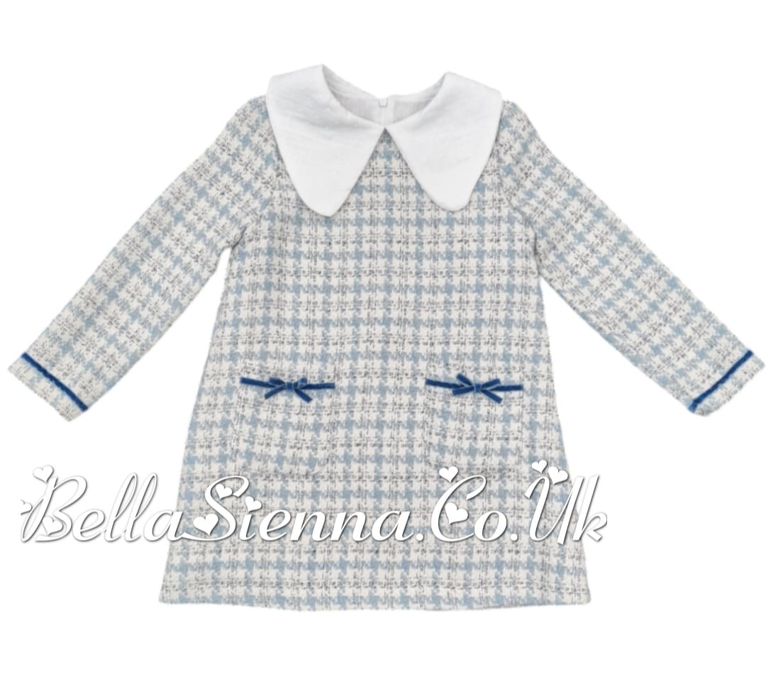 Basmarti Blue & White Winter Dress - 24510