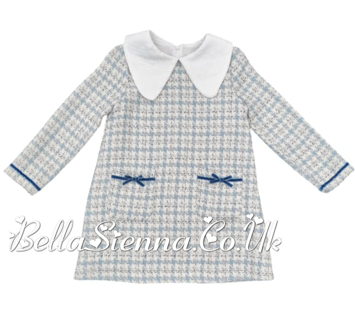 Basmarti Blue & White Winter Dress - 24510