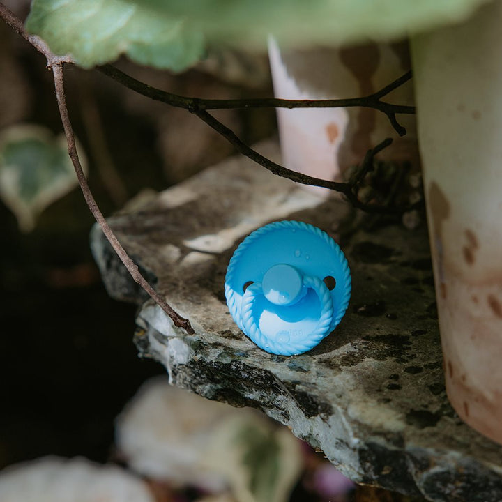 FRIGG Pacifier - Dummy - New Rope Silicone - Waterfall - LIMITED EDITION COLOUR