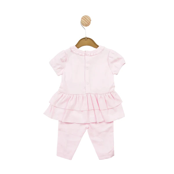 Mintini Pink Ballerina Slippers Dress & Leggings Set - MB5729
