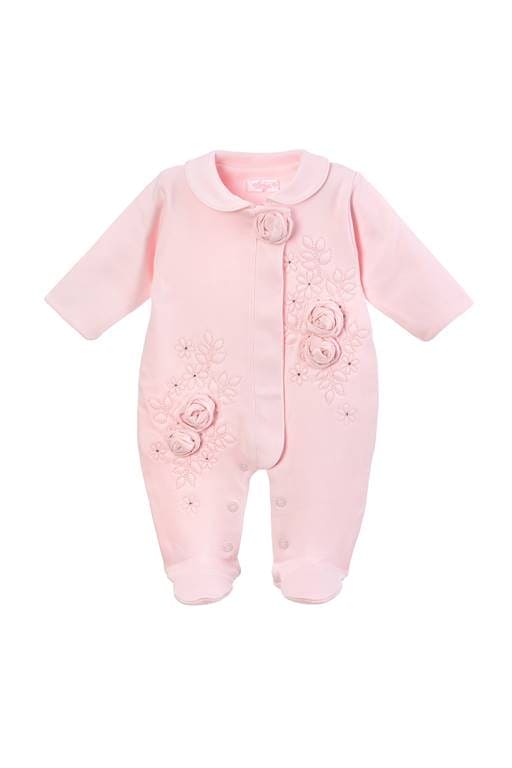 Sofija "AFRODYTA" Pink Cotton Babygrow