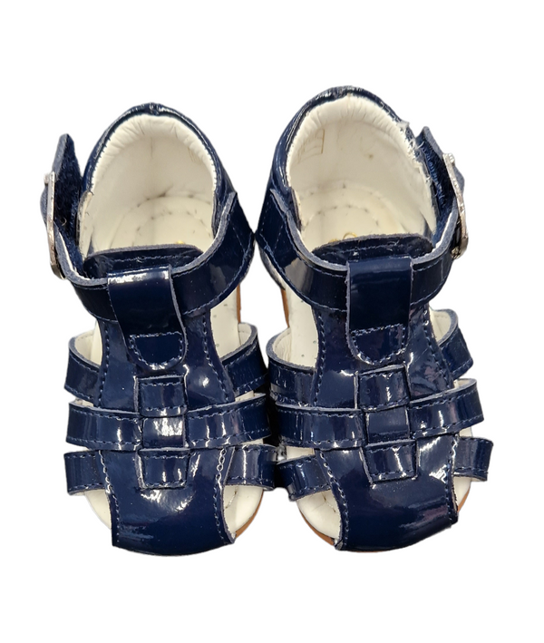 Couche Tot Boys Navy Patent Leather Sandals - George