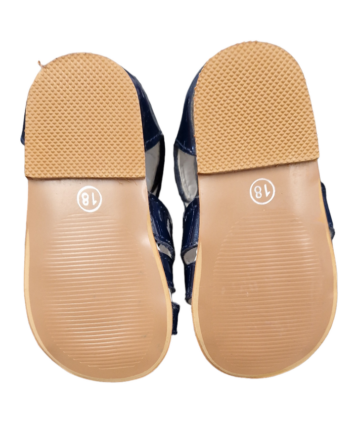 Couche Tot Boys Navy Patent Leather Sandals - George